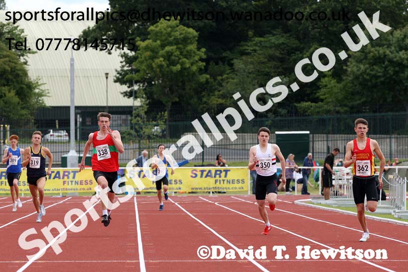 Under-17 mens 400 metres. Photo: David T. Hewitson/Sports for All Pics